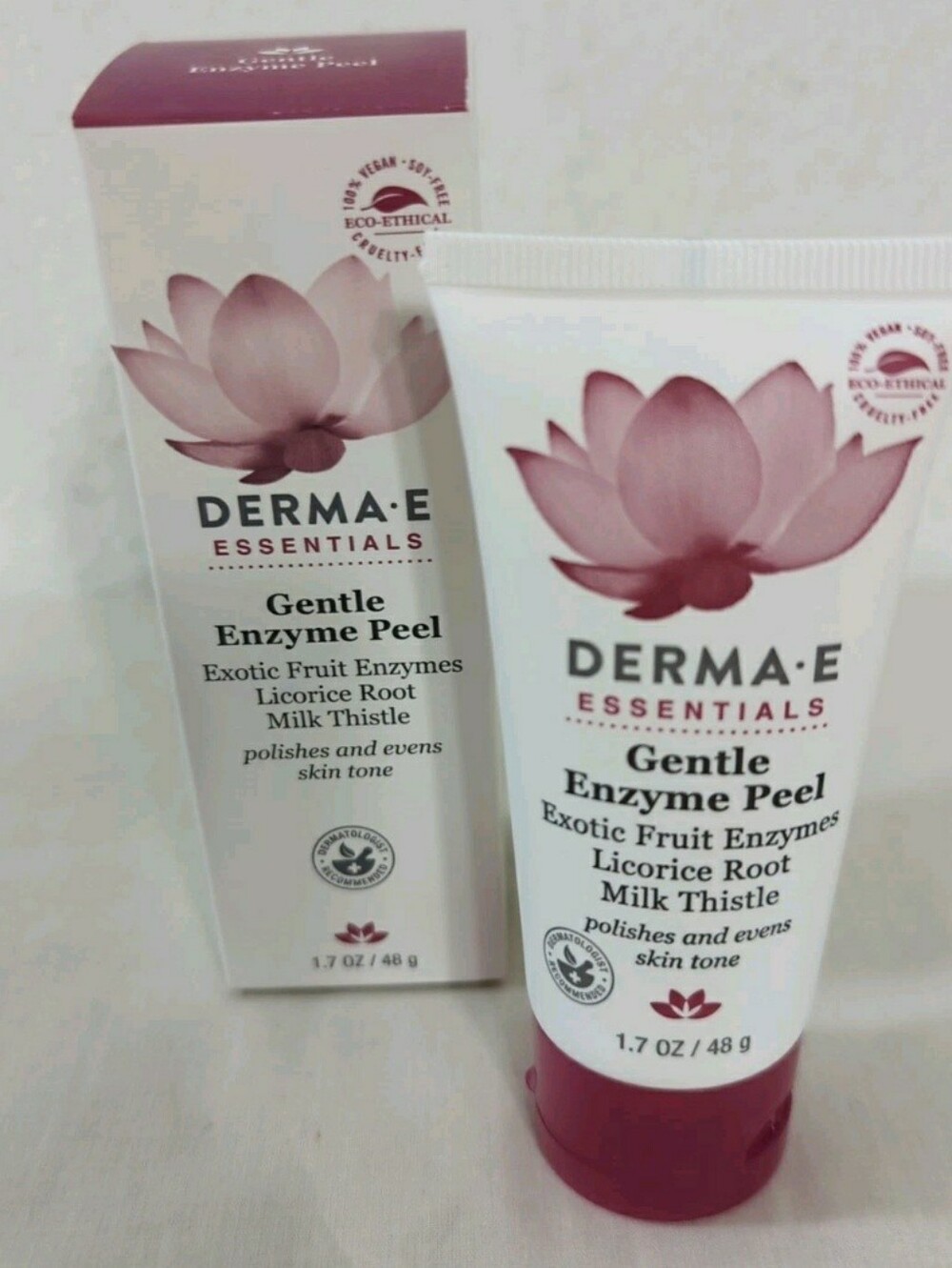 DERMA E  ESSENTIALS • Gentle Enzyme Peel, 1.7 oz (48G) New